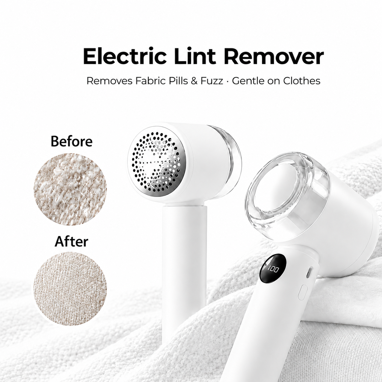 Electric Fabric Shaver – Portable Lint Remover for Clothes, Sweater & Sofa