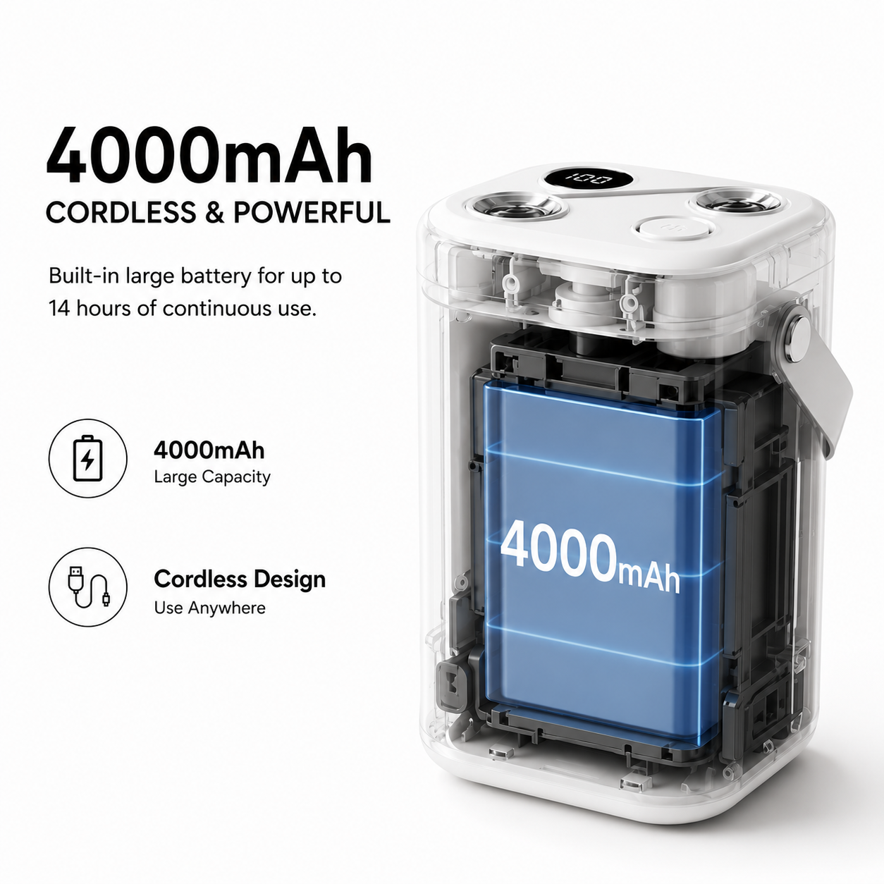 1.3L Dual Spray Humidifier | Quiet Mist for Bedroom, Office & Air-Con Room