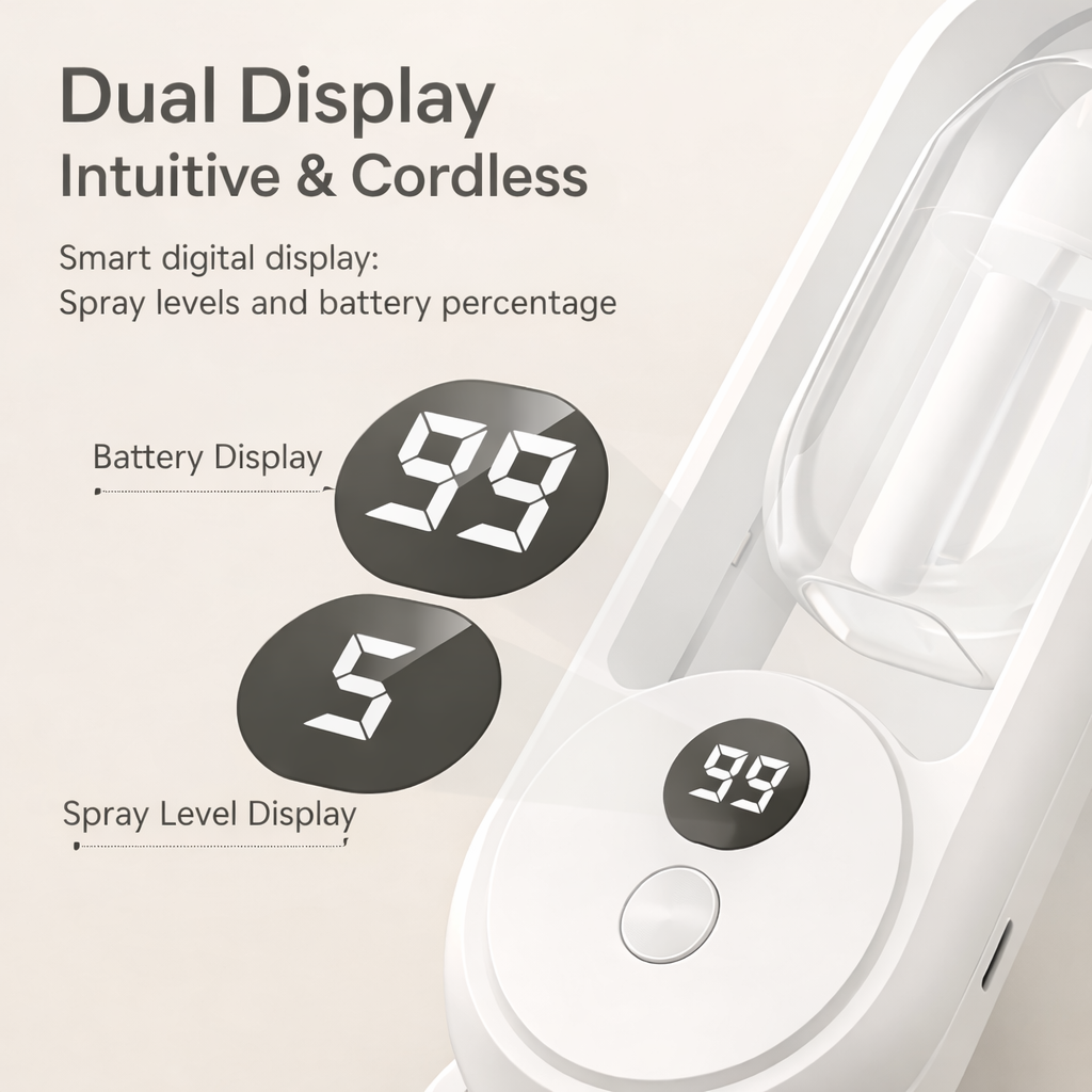 Wireless Aroma Diffuser – Auto Spray, LED Light, Rechargeable Wall Mount & Desktop