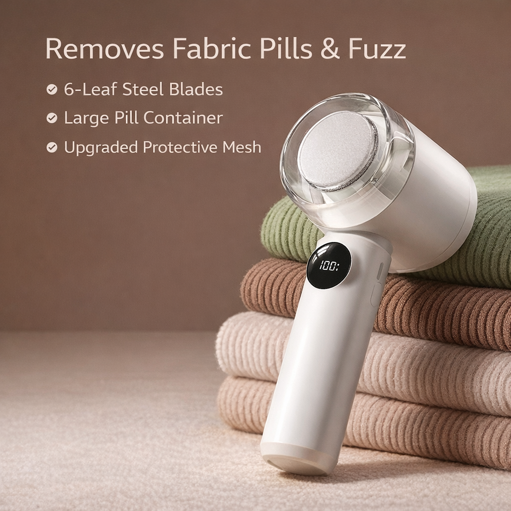 Electric Fabric Shaver – Portable Lint Remover for Clothes, Sweater & Sofa
