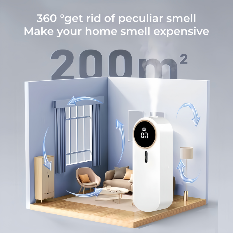 Automatic Aroma Diffuser – 5 Spray Modes for Home, Office, Bedroom & Toilet