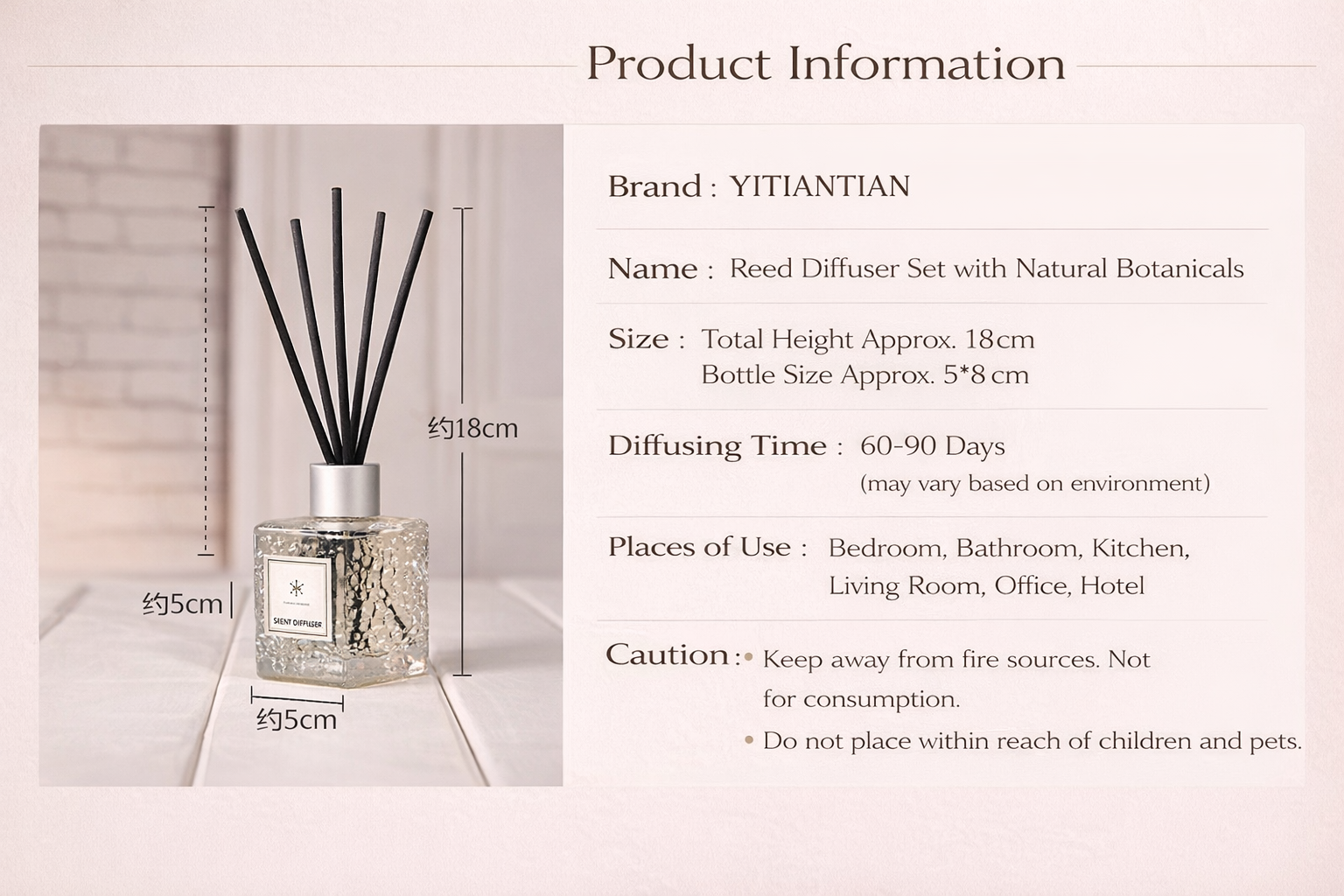 Reed Diffuser for Home
