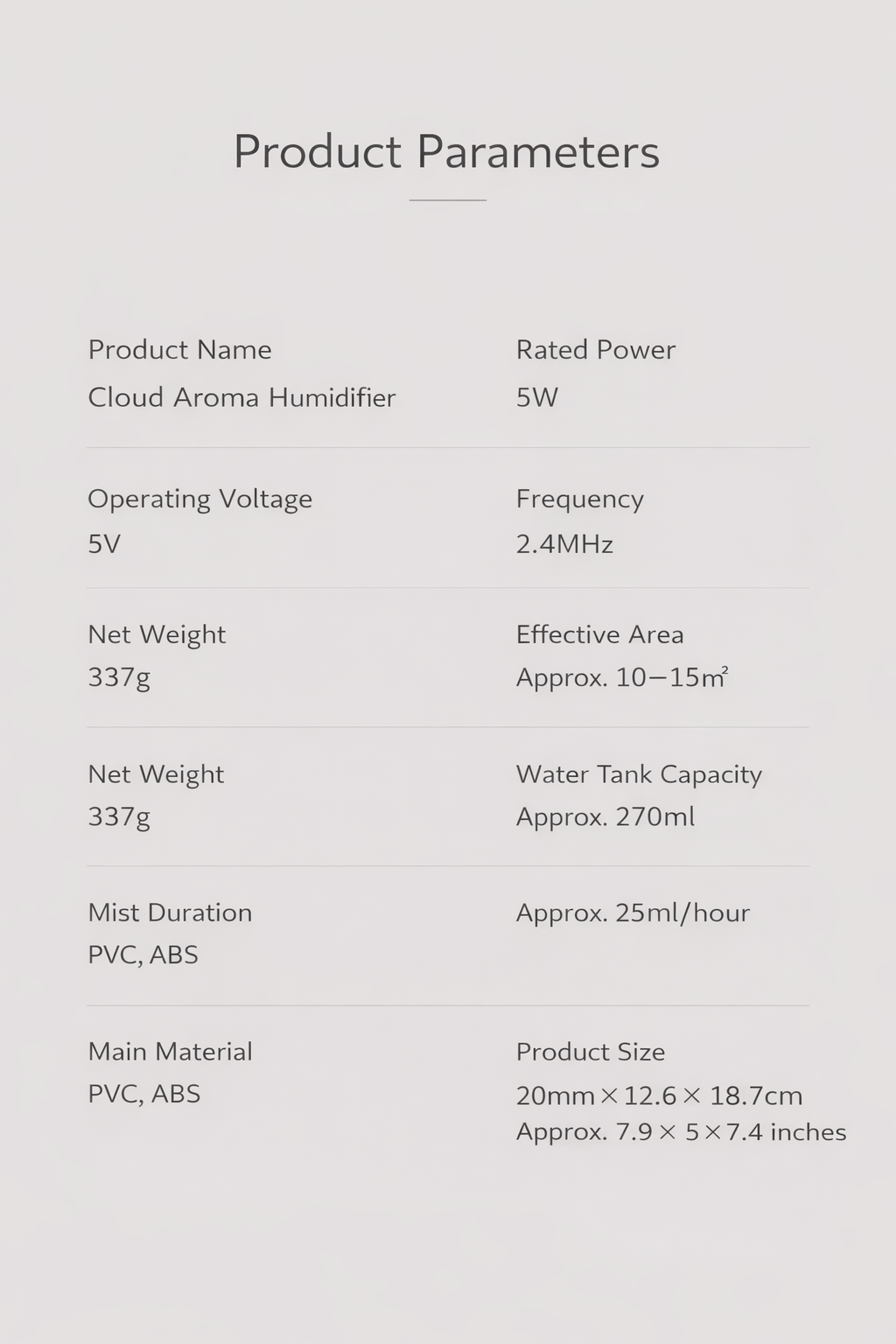 Cloud Aroma Diffuser & Humidifier